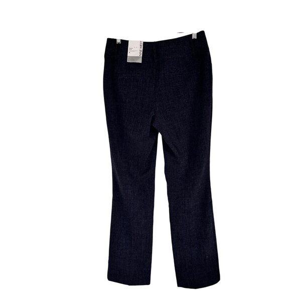 Nine West Womens Bootcut Pants Size 6 Navy Mid Rise Stretch Fabric Academia - Picture 2 of 12
